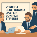 Verifica del beneficiario dei bonifici bancari
