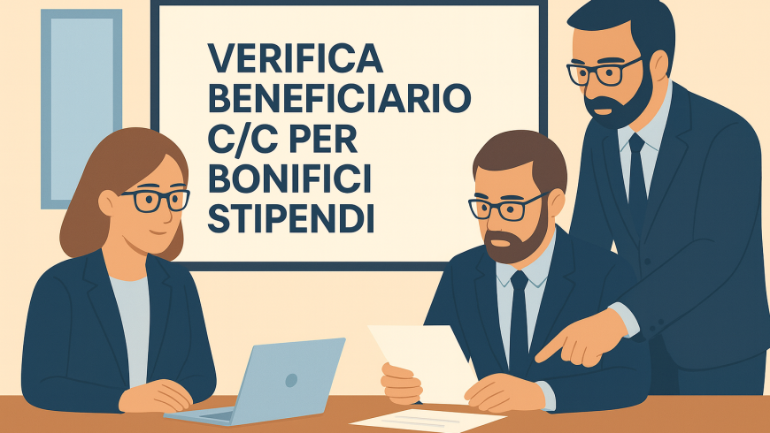 Verifica del beneficiario dei bonifici bancari